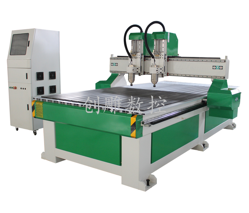 双头独立棺木雕刻机